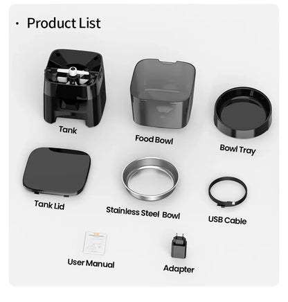Smart Automatic Cat Feeder with Button Control and Kibble Dispenser