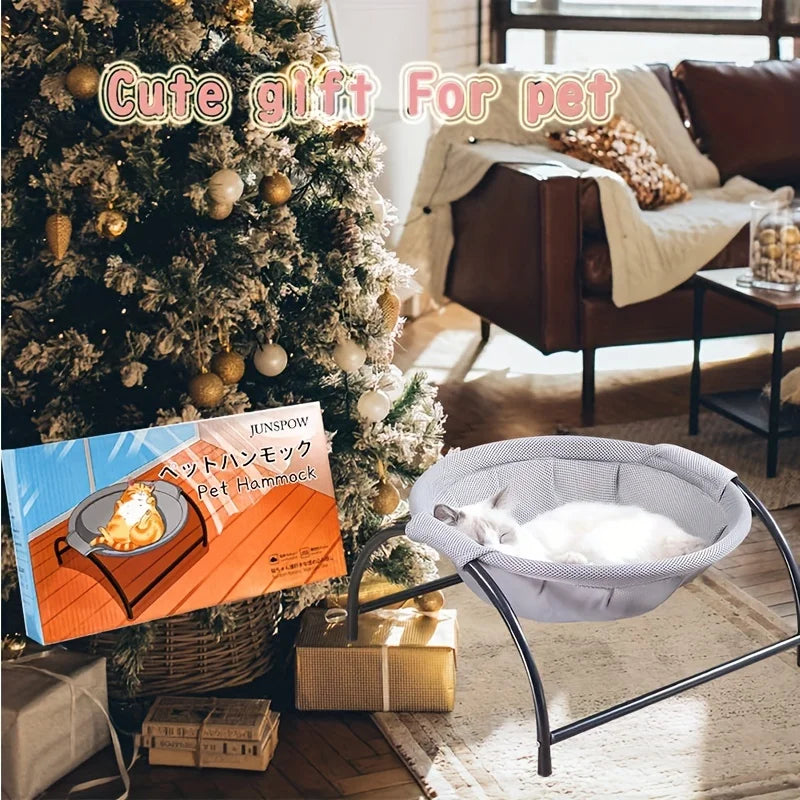 Free-Standing Cat Hammock Bed — Indoor & Outdoor Use