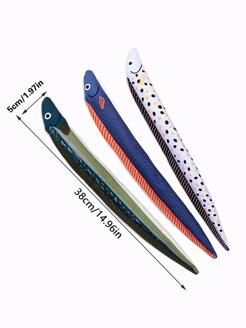 Eel-Shaped Catnip Toy
