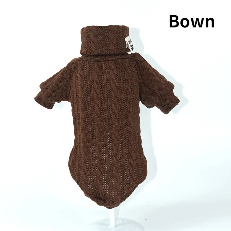 Knitted Turtleneck Dog Sweater