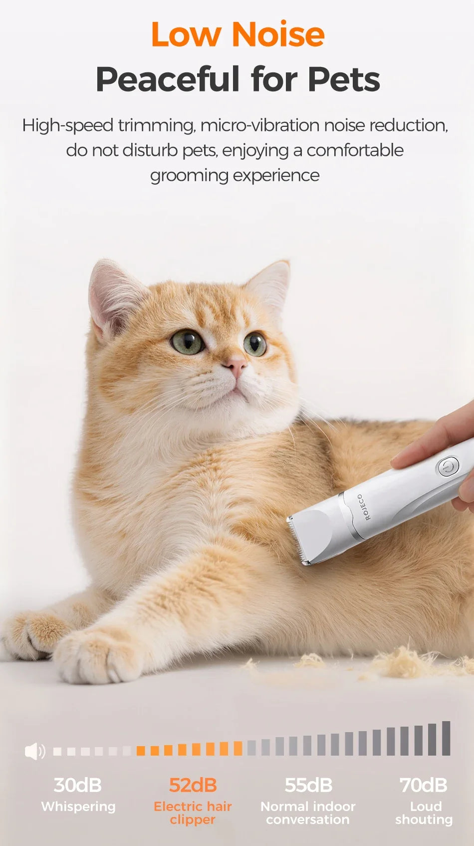 4-in-1 Electric Pet Grooming Clipper Kit