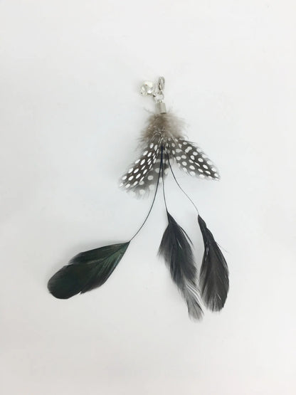 Hands-Free Suction Cup Cat Toy - Interactive Feather Wand Set