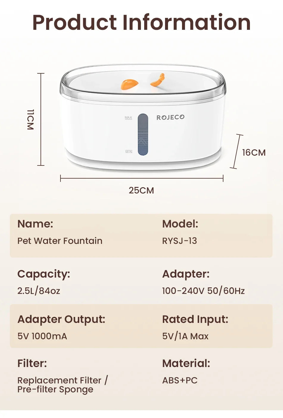 Automatic Wireless Dual-Flow Pet Water Fountain for Cats & Dogs