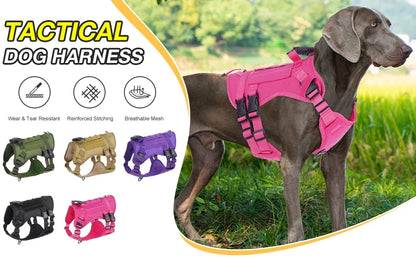 Tactical Chest Strap Dog Harness with Reinforcement Loop