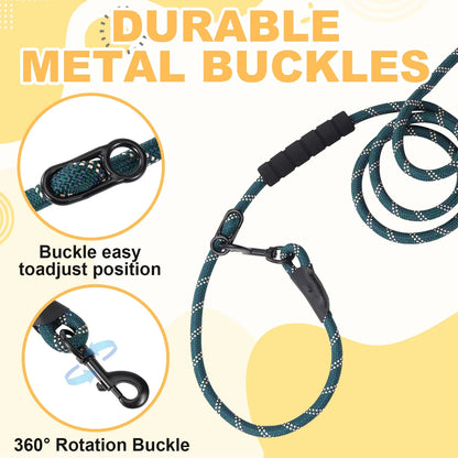 Heavy Duty Multi-Function Dog Lead with Padded Handle – 7.5ft Hands-Free