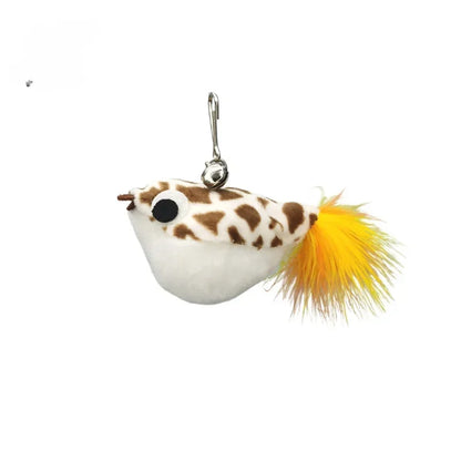 Interactive Bird Feather Wand Cat Toy with Bell - Teaser Stick for Kittens