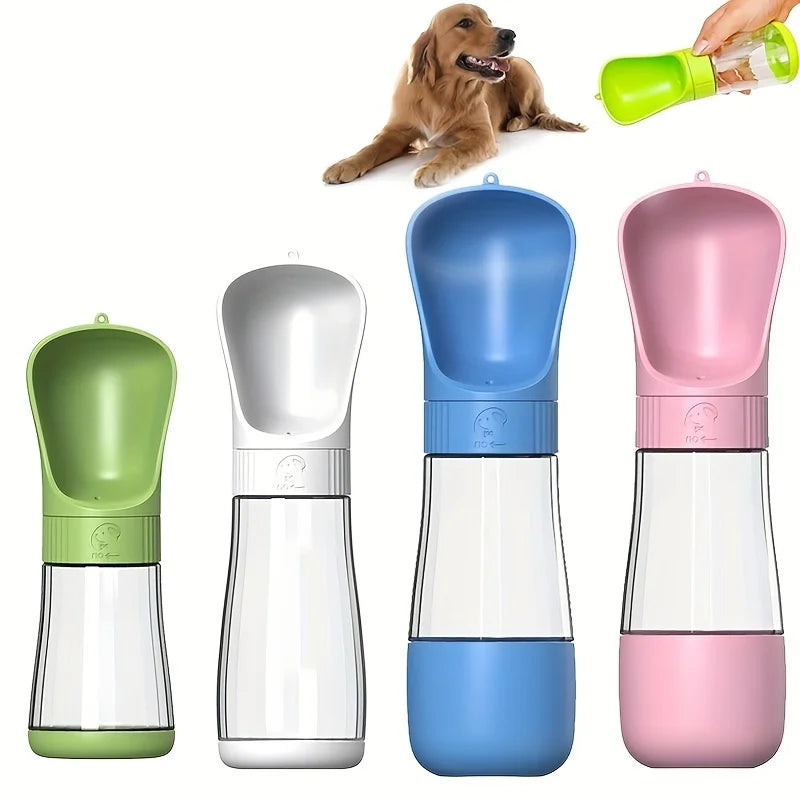 Portable Dog Water Bottle & Bowl - 2-in-1 Travel Hydration Dispenser