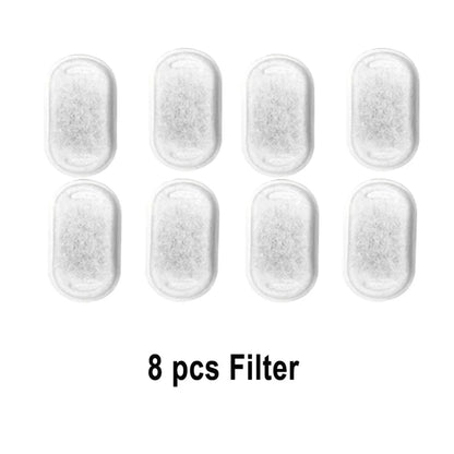 Activated Carbon Replacement Filters for Pet Water Fountains — 8pc