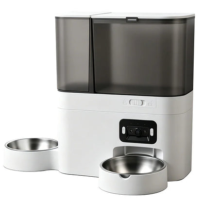 Smart All-in-One Pet Feeder & Water Dispenser with HD Camera & WiFi App Control