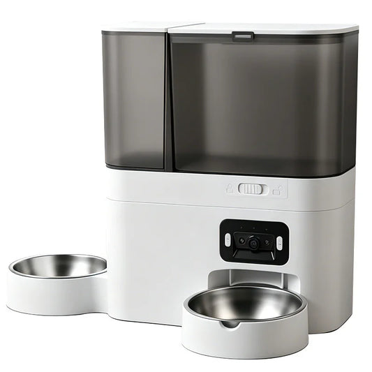 Smart All-in-One Pet Feeder & Water Dispenser with HD Camera & WiFi App Control