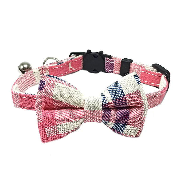 Breakaway Cat Collar with Bow Tie and Bell