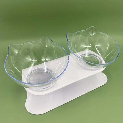 Double Pet Bowl with Non-Slip Stand