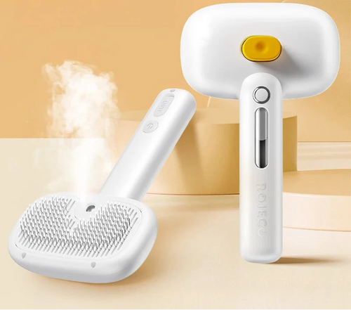 Electric Steam Spray Grooming Brush for Dogs & Cats
