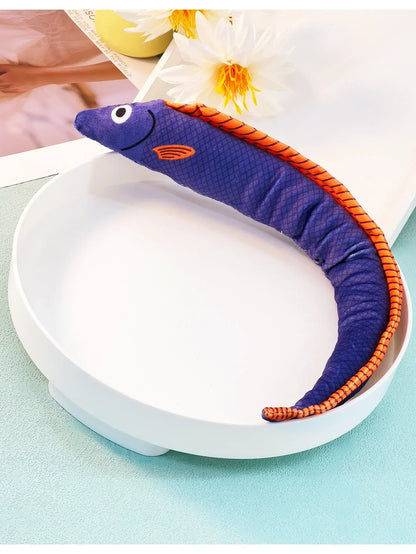 Eel-Shaped Catnip Toy