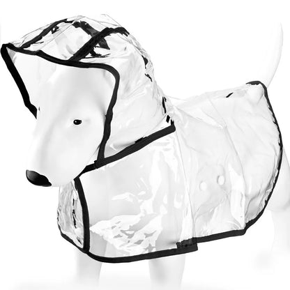 Transparent Waterproof Dog & Cat Raincoat Cape Poncho | Windproof Rain Coat for Small Dogs & Puppies