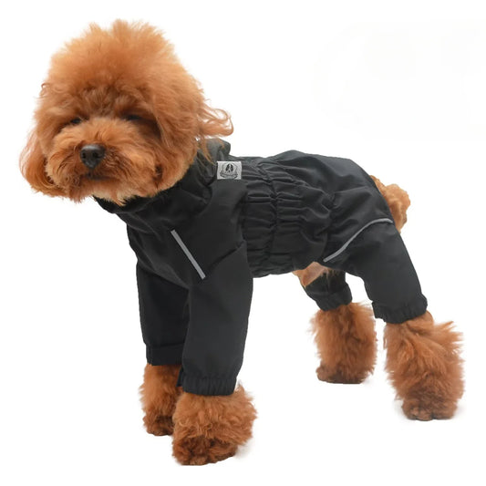 Waterproof Dog Raincoat - Lightweight Reflective Safety Vest for All Dog Sizes