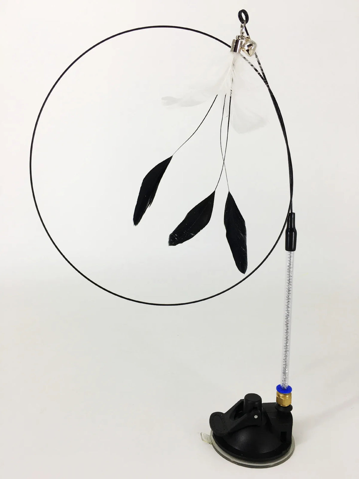 Hands-Free Suction Cup Cat Toy - Interactive Feather Wand Set