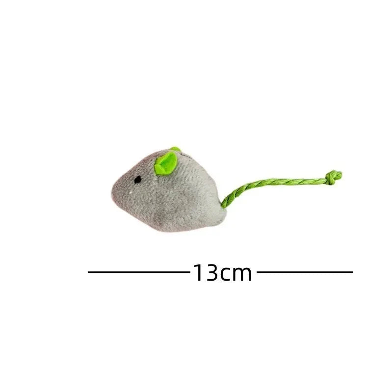 Catnip Mouse Toys with Rattle