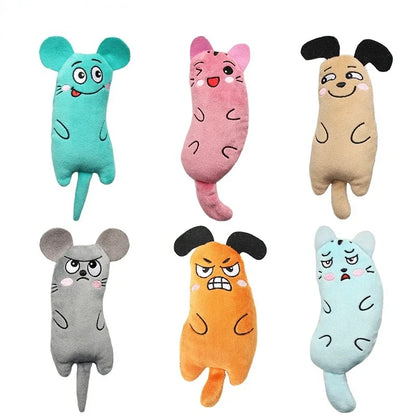 Catnip Chew Toy - Interactive Thumb Bite Toy for Dental Health and Play