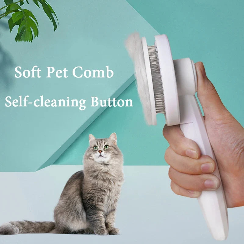 Dematting Brush and Grooming Comb for Cats and Dogs
