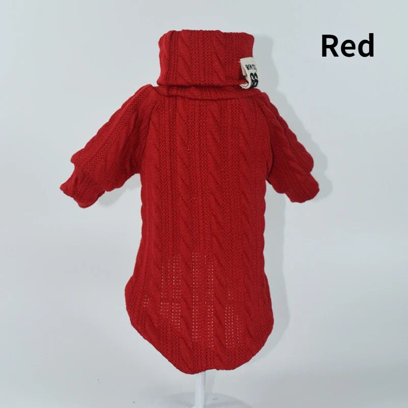 Knitted Turtleneck Dog Sweater