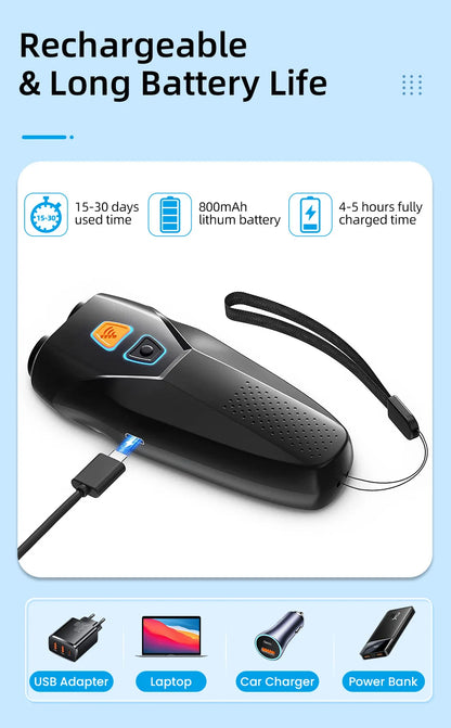 Ultrasonic Dog Training Device with Anti-Barking Technology and LED Flashlight