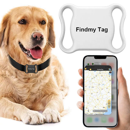 IP67 Bluetooth Pet Tracker with Collar for Dogs & Cats — Findmytag App