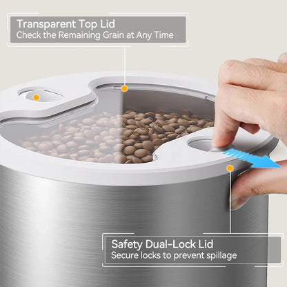 4.5L Smart Pet Feeder with Voice Recording & WiFi App Control