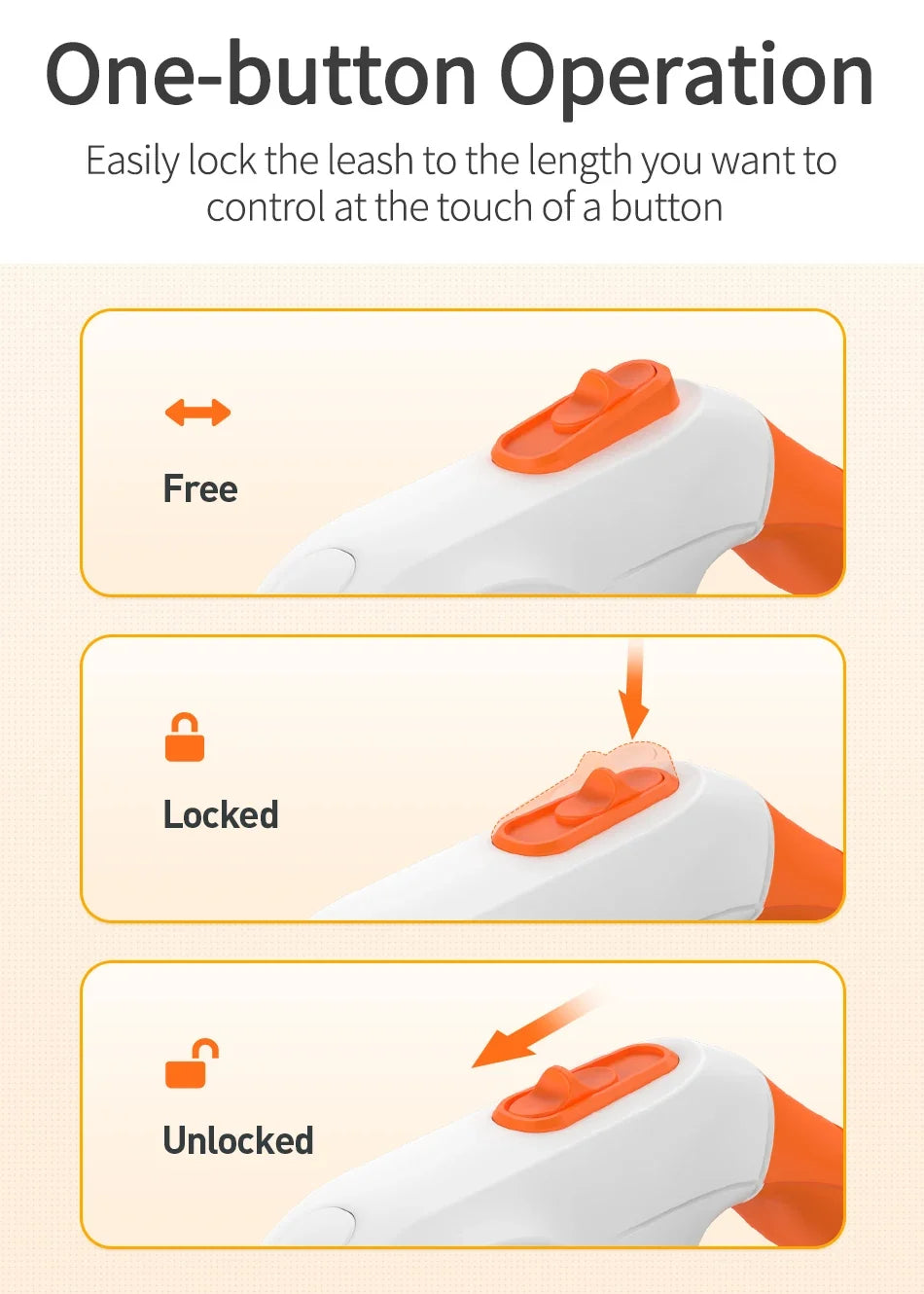 Automatic Retractable Dog Leash with LED Luminous Light for Safe Walking