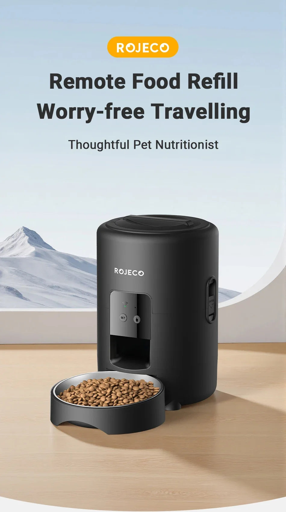 2L Smart Automatic Pet Feeder with Wi-Fi App Control