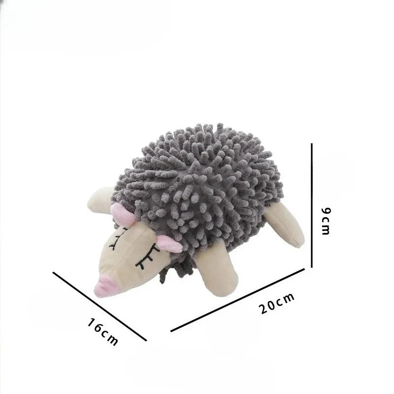 Velvet Sea Creature Plush Dog Toy - Squeaky Chew Toy for Small Dogs