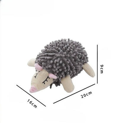 Velvet Sea Creature Plush Dog Toy - Squeaky Chew Toy for Small Dogs