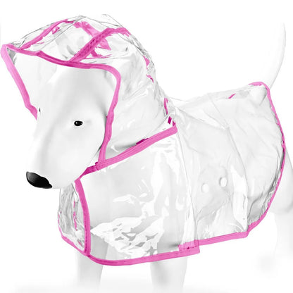 Transparent Waterproof Dog & Cat Raincoat Cape Poncho | Windproof Rain Coat for Small Dogs & Puppies