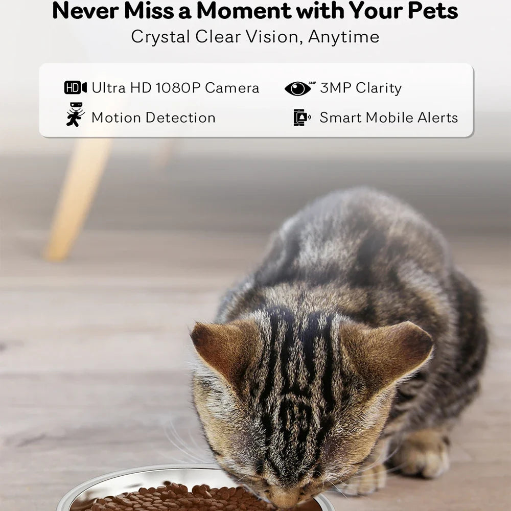 Smart Pet Feeder with 5G Camera - 4L Large Capacity Automatic Food Dispenser