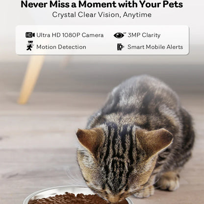 Smart Pet Feeder with 5G Camera - 4L Large Capacity Automatic Food Dispenser