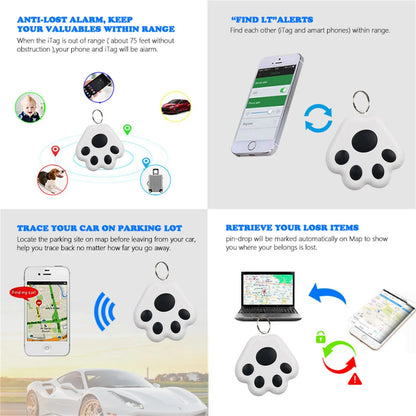 Bluetooth 5.0 Mini Anti-Lost Tracker Tag for Pets, Kids, Keys & Bags