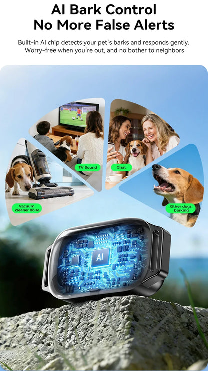 1000m Remote Dog Training Collar with Vibration & Bark Control