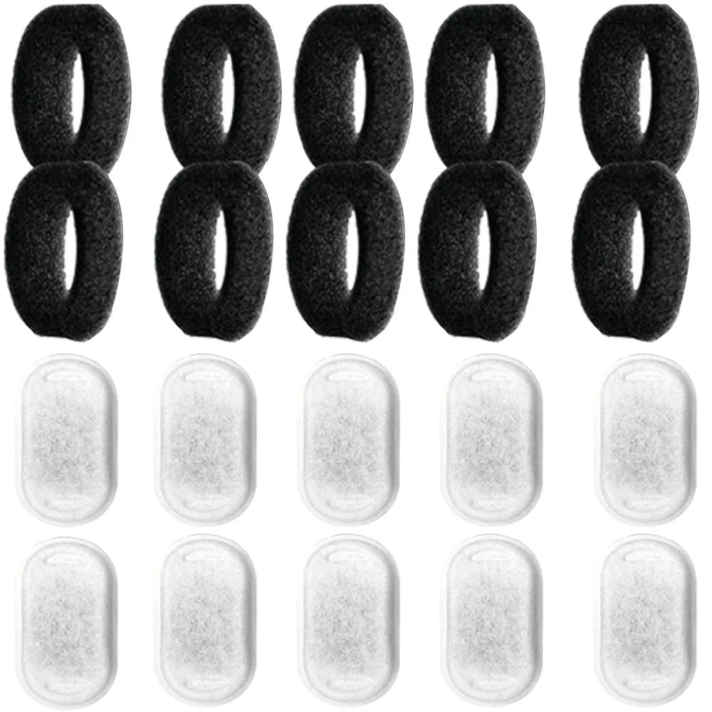 Activated Carbon Replacement Filters for Pet Water Fountains — 8pc
