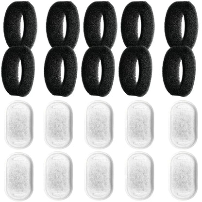 Activated Carbon Replacement Filters for Pet Water Fountains — 8pc