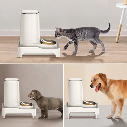 Adjustable Height Elevated Holder for Automatic Pet Feeders