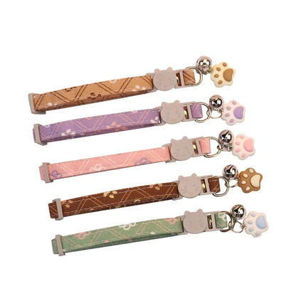 Adjustable Breakaway Collar with Bell for Cats and Small Dogs