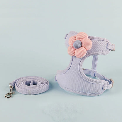 Breathable Adjustable Harness & Leash Set for Cats and Small Dogs