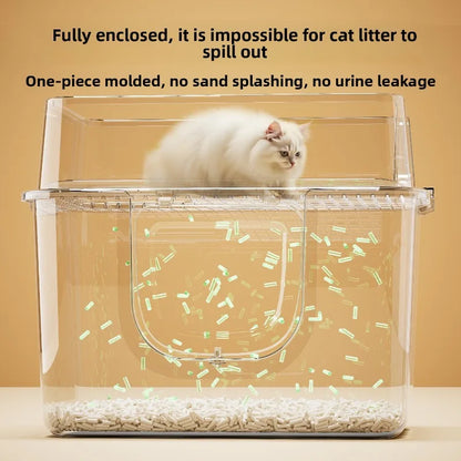 Top Entry Self-Cleaning Cat Litter Box with Odour Control & Anti-Splash Drawer