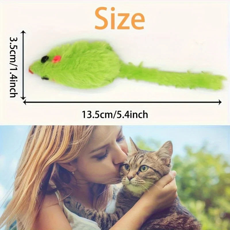 Plush Mouse Cat Toys - 25 Pack Bulk Set for Active Play