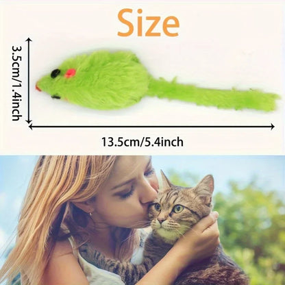 Plush Mouse Cat Toys - 25 Pack Bulk Set for Active Play
