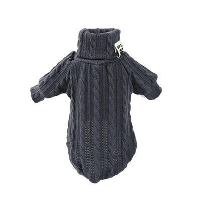 Knitted Turtleneck Dog Sweater
