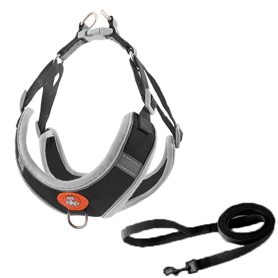 Breathable Reflective Dog Harness - Adjustable for Small Dogs & Puppies