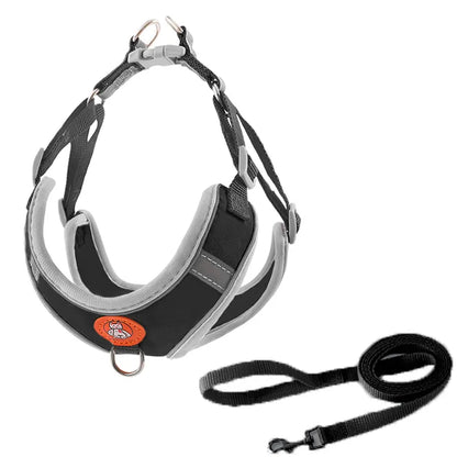 Breathable Reflective Dog Harness - Adjustable for Small Dogs & Puppies