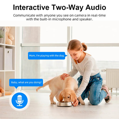 Smart WiFi Pet Camera with AI Tracking & Night Vision