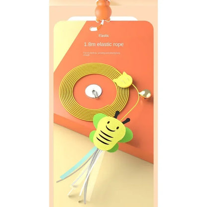 Cat Elastic Rope Toy with Bell and Door Hanger